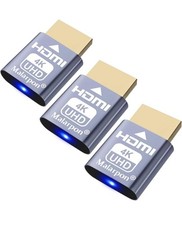 3 X HDMI Dummy Plug fit-Headless Display Emulator DDC EDID Headless  picture
