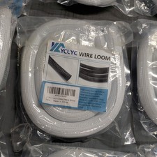 BULK- 22 pieces- Yclyc - 8.2FT - 1 inch Cable Sleeve White  New Sealed picture