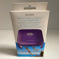 HP Sprocket 100 Portable ZINK Bluetooth Mobile Photo Printer 2x3 Purple Sealed picture