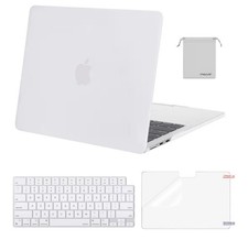 MOSISO Plastic Hard Shell Case Compatible MacBook Air 13 2025-2022 White picture