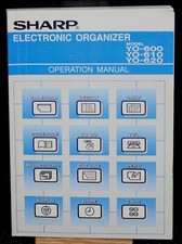SHARP ELECTRONIC ORGANIZER MODEL YO-600/610/620 OPERATION MANUAL Vintage 1993 picture
