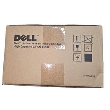 Genuine Dell 3110cn 3115cn High Capacity Cyan Toner  PF029 New Sealed OEM picture