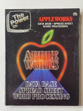 Vintage 1984 - The Power Of Apple Works Data Base Spread Sheet Manual Book picture
