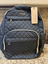 Kroser Laptop Backpack 15.6” Stylish Daypack w/ USB Charging- Quilted Black NWT picture