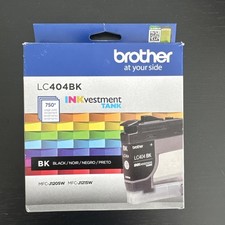 Brother LC404BK Black Ink Cartridge for INKvestment Tank Printers 750 Pages picture
