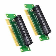 2-Pack PCI-Express 8X Riser Card 90-Degree Right Angle GPU Extension Adapter picture