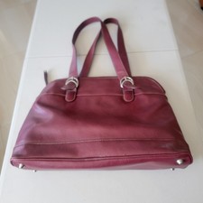 Agenda by Franklin Covey Computer Purse Briefcase Burgundy  picture