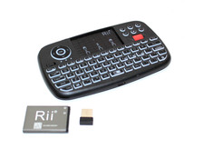  Rii i4 (Bluetooth + 2.4GHz) Blacklit Portable Mini Keyboard with Scroll wheel picture