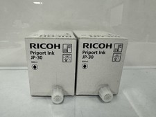 Lot of 2 GENUINE RICOH PRIPORT INK JP-30 600ml - Black picture