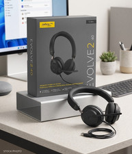 Jabra Evolve2 40 Wired USB On-Ear Headset, Dual, Boom Mic, NC, Black picture