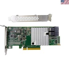 LSI 9300-8i Controller HBA Card, LSI 3008 SATA SAS Host Bus Adapter. 2 * SFF-... picture
