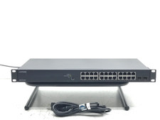 Lantronix SM24TAT2SA 24 Port GbE RJ45 + 2-PORT SFP Smart Managed PoE+ Switch picture