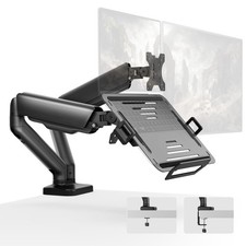 New monTEK Laptop Arm Mount for Desk Max 32 Screen and 18 Notebook, Dual Monitor picture