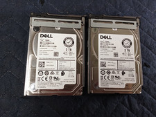 Lot of 2 Dell 2TB 7.2K SAS 12Gb/s 2.5
