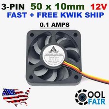 12V 50mm Cooling Fan 3Pin DC 50x50x10mm 5010 PC Computer Case 3D Printer c41 picture