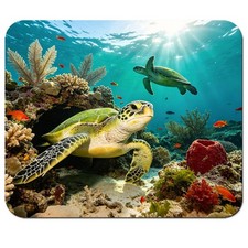 Ocean Life Blue Pad, Sea Turtles & Coral Reef Desk Mat picture
