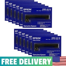 Genuine ERC-22B 12-Pack Black Ribbon Cartridge For M-180 M-181 M-183 M-185 picture