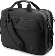 17.3 Inch Laptop Bag Expandable Computer Bag Briefcase in Black Color picture