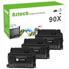 3PK CE390X Toner Compatible For HP 90X LaserJet Enterprise 600 M602n M603n M4555 picture