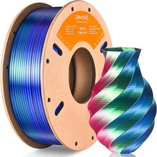 Silk Tri Color PLA Filament 3D Printer 1.75mm +/- 0.03mm, Multicolor Fila picture