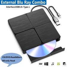 External Blu ray Drive USB3.0 BD Combo Drive CD/DVD Burner Writer  for PC Laptop picture