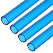4Pcs Hard Water Cooling Tube, 10mm ID 14mm OD 0.5 Meter Long PETG Hose, Blue picture