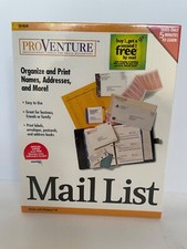 Pro Venture Mail List CD-ROM Windows 95 NIB 1998 picture