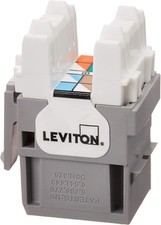 Leviton Extreme 6 Connector Grey 25 Pack TIA EIA Category 6 QuickPort Compatible picture