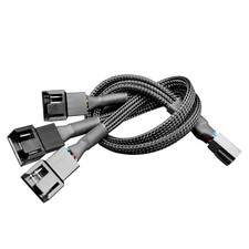 27cm 4 Pin 1 to 3 Way Cooling Fan Water Cooling PWM Fan Splitter Cable Adapter m picture