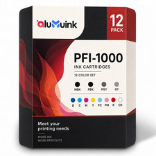 PFI-1000 Ink Cartridge 80ML for imagePROGRAF Pro 1000 (1BCMYPCPMRCO+1MBPBPGYGY) picture