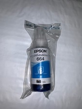 GENUINE NEW EPSON 664 ECOTANK CYAN INK BOTTLE 70ml  DATE 2020 picture
