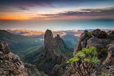Landscape nature coast sea sunset canary islands Custom Gaming Mat Desk picture