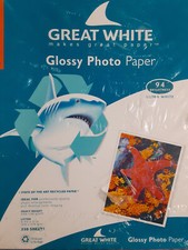 Great White Glossy Photo Paper/Ultra White/250 Sheets picture