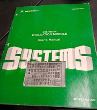 VINTAGE RARE 1982 MOTOROLA USERS MANUAL EVALUATION MODULE M68705EVM picture