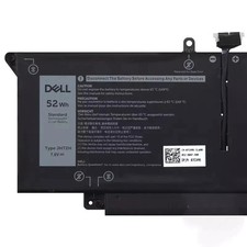 OEM Genuine 52WH JHT2H Battery For Dell Latitude 7310 7410 series 04V5X2 0HRGYV picture