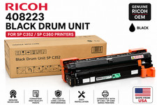 Ricoh 408223 Black Drum Unit for SP C352 SP C360 OEM Genuine New Sealed Printer picture