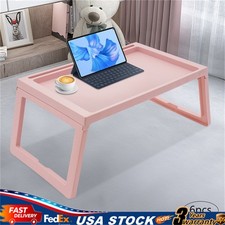 6 Set Lap Desks Foldable Laptop Desk Tray Table Computer Bed Stand Pink picture