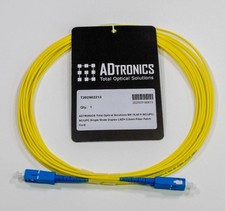 LOT of 5 . SC UPC Fiber Patch Cable 5M Singlemode9/125 Duplex SM SX Network picture