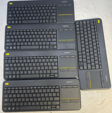 Lot of 5 Logitech K400 Plus Wireless Keyboard w/ Built-in Touchpad - No Dongle picture