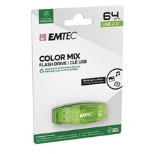 Emtec Dexxon C410 Color Mix 64GB USB 2.0 Stick Flash Drive Cap Green Candy Color picture