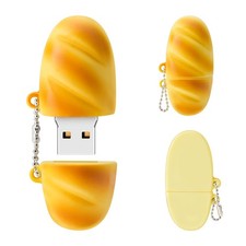 32GB USB Stick Cute Flash Drive Bread Shaped Memory Stick Novelty USB Drive P... picture