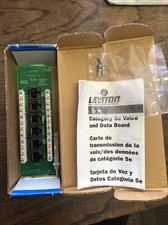 Leviton 47603-C5 Category 5E Voice and Data Expansion Board , Green picture