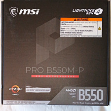MSI PRO B550M-P MicroATX AM4  GEN4 DDR4 PCIe 4.0 M.2 HDMI DP USB 3.0 PCIe 4.0 picture