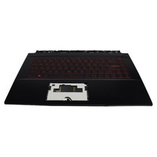 Palmrest Backlit Keyboard For MSI GF65 9SD 9SE 10SD MS-16W1 Upper Case Black New picture