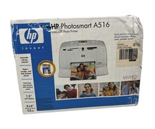 HP Hewlett Packard Photosmart A516 Compact Photo Printer Old Stock New In Box picture