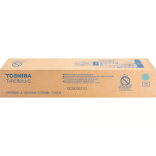 Genuine Toshiba 2555C/5055CG Cyan Toner Cartridge T-FC50U-C, TFC50UC picture
