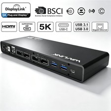 WAVLINK DisplayLink Docking Station USB C Dock Dual HDMI Dual DP RJ45 6*USB 3.0 picture