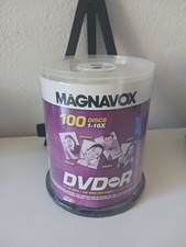 NEW Magnavox DVD-R 100 Pack 1-16x 4.7 GB 120 Minutes Discs photos music movies picture
