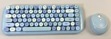 Mofii CANDY Keyboard Mouse Combo Wireless 2.4G Mixed Color 84Key Blue picture