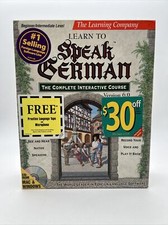 Learn to Speak German Complete Interactive Course 1995 The Learning Company -New picture
